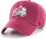 47 NHL Team Color Alternate Primary Logo Clean Up Adjustable Cap Dad Hat, Adult One Size Fits All