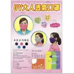 (現貨)大人抗UV透氣口罩 成人口罩 防曬口罩 防霧設計 台灣現貨 快速出貨