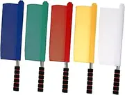 Gogogmee 5pcs Road Signals Flags Patrol Flags Warning for Traffic Course Competition Windproof for Racing