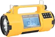 Wisoqu Emergency Radio, 5000mAh AM/FM/SW/WB/NOAA Weather Radio, Solar Powered Hand Crank Chager, Flashlight, for Emergency/Home