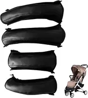 Pram Handle Cover - Pram Cover Made of PU Leather, Dustproof Pram Accessories | Pram Handle Cover Made of Leather, Pram Cover with Zip, Pram Handle Pad, Pram Handle