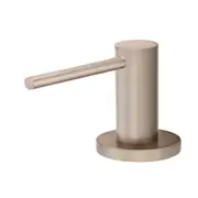 MEIR Round Liquid Soap Dispenser - Stainless Steel Pump - Bench-mounted - Champagne