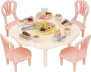 Sylvanian Families Sweets Party Set - Coffee & Cake Set, Multicoloured, Plastic, Whimsical