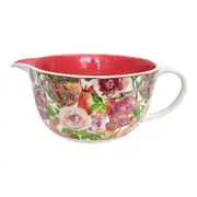 LVD Porcelain 27cm Mixing Jug Pomegranate w/ Handle - Red/White