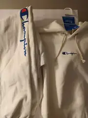 Champion Reverse Weave Sweat Suit Size Medium Color White New With Tags.