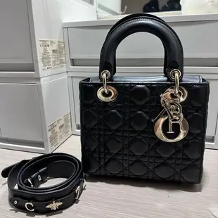 [二手] Dior lady Dior小羊皮黛妃包