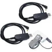 2X USB Charger Cable with Indicator Light BaoFeng UV-5R Extend Battery BF-UVB3
