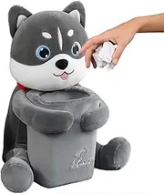 Car Tissue Box Holder - Cute Animal Automotive Garbage Cans 2-in-1,Funny Car Accessories, Creative Car Trash Can for Automotive, Traveling, Outdoor