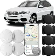 Hongtop H GPS Tracking Devices, 4PCS Tracker Device for Vehicles Work with Find My (iOS Only), Car Tracker Device Hidden with Magnetic Case, No Monthly Fee, GPS Tracker for Vehicles (Black)