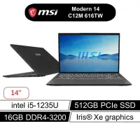 在飛比找蝦皮商城優惠-msi 微星 Modern 14 C12M 616TW 14