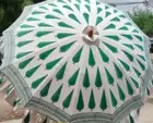 Sunshade Patio Decor 6.5FT Indian Garden Umbrella Hand Block Print Outdoor