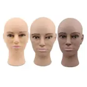 Bald Male Mannequin Head Model for Wig Making Styling Hats Display Stand Holder