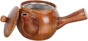 Zerodeko Wooden Teapot with Strainer Ergonomic Handle Easy to Clean for Home and Office and Stainless Steel Tea Kettle Loose Leaf Teapot for Tea Lovers