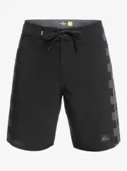 Quiksilver HIGHLINE HIGHLITE ARCH Mens 30-38 BLACK 19" Boardshorts checkerboard