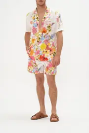SHORT SLEEVE BUTTON THROUGH SHIRT SUNLIGHT SYMPHONY