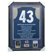 Anthony Koutoufides Carlton Career Signed Jumper Framed With Photos