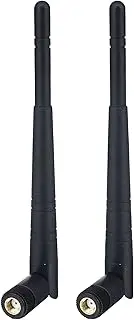 BOOBRIE 2-Pack Dual Band WiFi Antenna 2.4GHz 5GHz 5.8GHz 8dBi RP-SMA Male Connector Omni Directional WiFi Bluetooth Antenna for WiFi Router Network Devices Security IP Camera