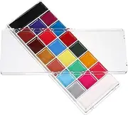 Halloween Face Painting Kit 20 Color Body Paint Palette Boys and Girls-friendly Oil Paint Set Easy Wash-off Sturdy