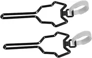 Totority 2Pcs Bag Dispenser for Leash Secure Hands Waste Bag Holder for Effortless Cleanup During Walks Training Outdoor Activities Black