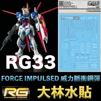 在飛比找樂天市場購物網優惠-【鋼普拉】現貨 大林水貼 RG 1/144 #33 FORC