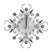 Metal Diamond-Studded Wall Clock Modern Silent Clock for Home Office Decor