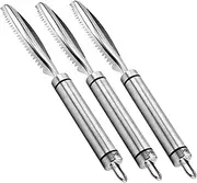 Yardwe 3pcs Stainless Steel Lung Remover Chicken Turkey Processing Equipment Lung Scraper Tool