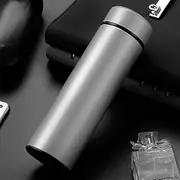 pishi Insulated Water Bottle - Double-Layer Stainless Steel Vacuum Flask Drink Bottle | Leak Proof Keep Cold & Hot BPA Free | Sports Water Bottle 500 ML | (Silver): BZ-2001