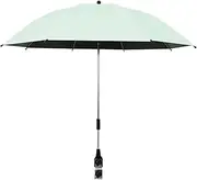Baby Stroller Parasol, Pushchair Sunshade, Foldable Wheelchair Parasol, Foldable and Compact Design, Clamp Attachment, 56x7x7cm for Travel, Outdoor Activities, Daily Outings