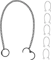 VILLFUL 20pcs Heavy Duty Hanging Chains with Hooks Planter Hangers for Garden Plants Elegant Design Easy Attachment with Loop Clasps for Indoor Outdoor Use