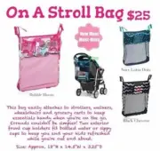Thirty-One Gifts On A Stroll Bag Black Chevron Organizer Tote