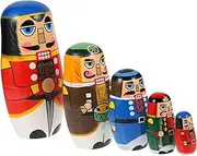 1 Set Nesting Dolls for Nutcracker Nesting Dolls Stacking Doll Home Decor Craft Hand Painted Dolls Educational Wood Colorful