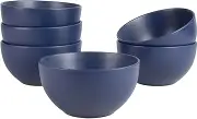 10 Strawberry Street Wazee Matte Cereal Bowl, 5.5"/16oz, Midnight Blue