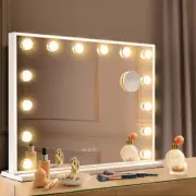 Large Vanity Mirror with Lights, Hollywood Lighted Makeup Mirror with 14 Dimmabl