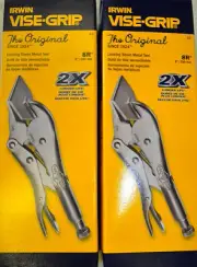 Irwin Vise-Grip 8R LOCKING SHEET METAL CLAMP PLIER Quantity 2 ea