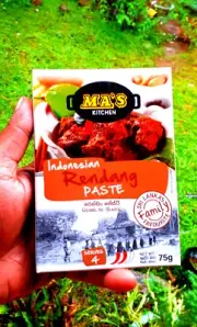 Rendang Paste Indonesian Curry Paste Ceylon Foods Spicy Paste Kitchen Foods 75g