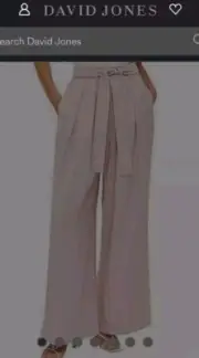 BNWT SABA RRP $249 Daria Wide Leg Pant AU 8 Rose Quartz Pink