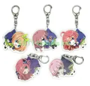 Set of 5 Quintessential Quintuplets Acrylic Keychain Miku Itsuki Nino Yotsuba v2