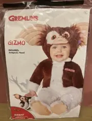 Gremlins Baby Gizmo Costume 0-6 Months Halloween Spirit - NEW Adorable