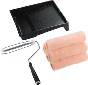 Paint Roller Set - 9" Inch Paint Roller Frame, Paint Tray, Paint Sleeves