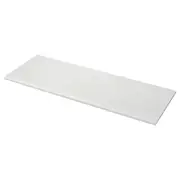 LOCKEBO custom made worktop, white marble effect/glass composite, 1 m²x2.0 cm