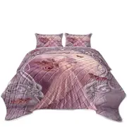 Butterflies and Pink Pearl Butterfly Girl Coverlet