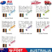 Children's Drawing Roll DIY Sticky Color Filling Paper Early Educational Toys IH