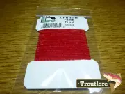 RED FINE CHENILLE RAYON HARELINE DUBBIN YARN - NEW FLY TYING MATERIAL