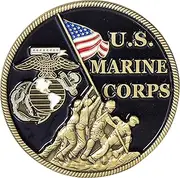United States Marine Corps USMC Iwo Jima Challenge Coin