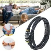 To My Son ' Love You Forever 'Leather Braided Bracelets Wristband with Gift Card