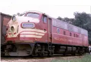 Wellsville, Addison & Galeton F7 Locomotive Railroad Train Postcard (B35)