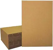 ANSSDO 50 Packs 11x14 Inch Corrugated Cardboard Sheets, Premium Brown Kraft Corrugated Pads Cardboard Inserts Bulk Flat for T-Shirts, Shipping, Mailing, DIY Décor and Crafts