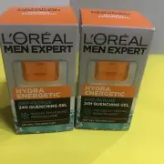 2- L'Oreal Men Expert Hydra Energetic Anti-Fatigue 24H Quenching Gel Exp 2027
