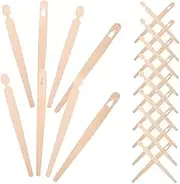 FIXOSHEE 100sets Wooden Chopstick Learning Clips Pastry Food Tongs for Boys and Girls Adults Versatile Snack Serving Accessories Chic European Design for Buffets Gatherings