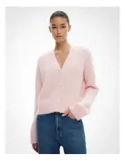 [Witchery] Fluffy Boxy Cardigan in Shell Marle